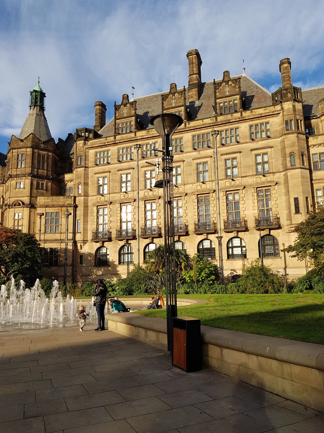 Sheffield Town Hall and the Peace Gardens